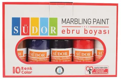 SÜDOR EBRU BOYASI SETİ 10X25 ML SD890