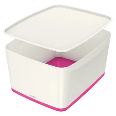 LEITZ SAKLAMA KUTUSU MYBOX GENİŞ L-5216 PEMBE