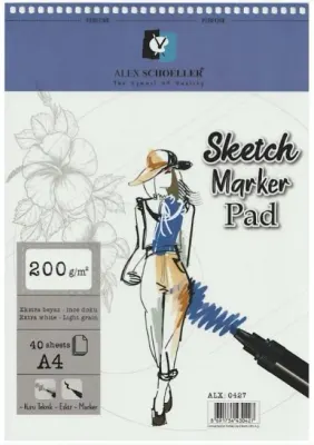 ALEX SKETCH DEFTERİ A4 200 GR SPR. 40 LI ALX-0427