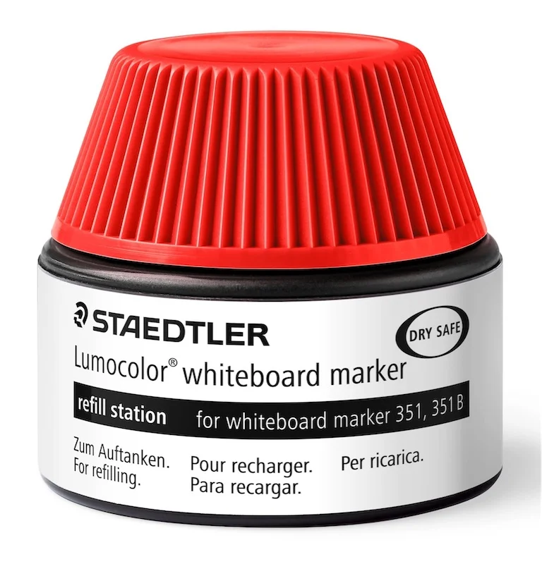 STAEDTLER BEYAZ TAHTA KALEMİ LUMOCOLOR  MÜREKKEBİ KIRMIZI 488 51-2 02