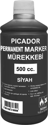 PICADOR TAHTA KALEM MÜREKKEBİ 500 ML SİYAH KB009