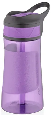 UZSPACE MATARA TRITAN PİPETLİ 9001 460 ML MOR