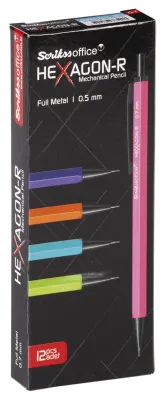 SCRIKSS OFFICE VERSATİL KALEM HEXAGON-R 0.5 SARI 12 Lİ KUTU