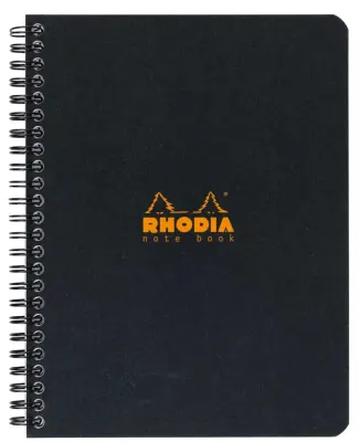 RHODIA DEFTER BASIC SPİRALLİ A5+ 80 GR 80 YP KARELİ SİYAH RD193429