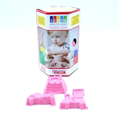 SÜDOR KİNETİK KUM KUTULU 500 G PEMBE KS01-7