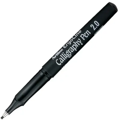 ARTLINE KALİGRAFİ KALEMİ ERGOLINE CALLIGRAPHY PEN 242 2.0 SİYAH BLS. A-ERG-242.B1 BL