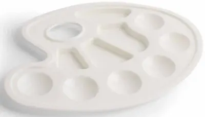 CEOART OVAL PLASTİK PALET BÖLMELİ FIRÇASIZ CEO-SN0019