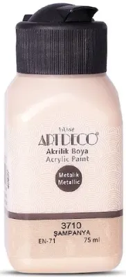 ARTDECO AKRİLİK BOYA METALİK 75 ML ŞAMPANYA Y-071I-3710