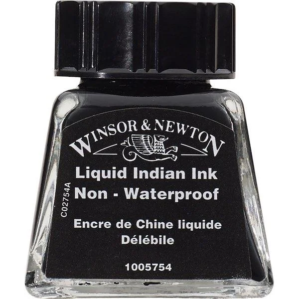W&amp;N ÇİZİM MÜREKKEBİ DRAWING INK 14 ML LIQUID INDIAN 754 WN-1005754