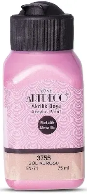 ARTDECO AKRİLİK BOYA METALİK 75 ML GÜL KURUSU Y-071I-3755