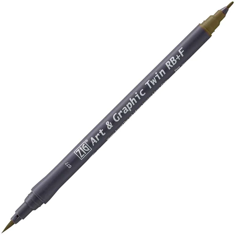 ZIG ART&amp;GRAPHIC TWIN RB TUT-95 77 DEEP BROWN