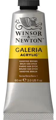 W&amp;N AKRİLİK BOYA GALERIA 60 ML VANDYKE BROWN 676 WN-2120676