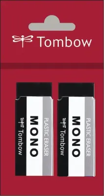 TOMBOW SİLGİ MONO BEYAZ 23x11x55 MM 2 Lİ T-PE-04AB.P2
