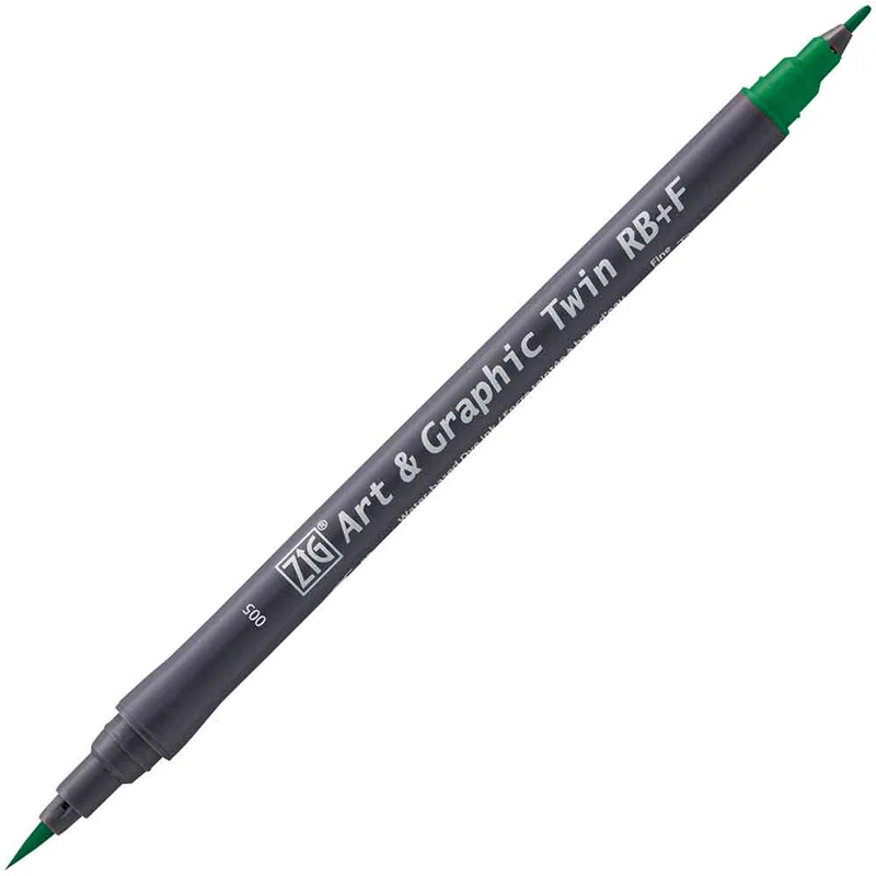 ZIG ART&amp;GRAPHIC TWIN RB TUT-95 5 GREEN