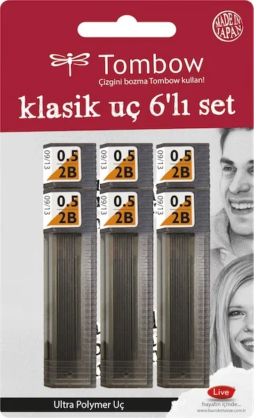 TOMBOW MİN MONO LEAD 0.5 2B 6 LI BLS. T-R5-RG.B6 2B