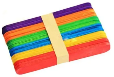 BU-BU EĞLENCELİ ÇUBUKLAR RENKLİ 11,5x1CM 40 LI HS0016