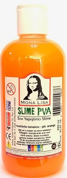 SÜDOR SLIME 250 ML FOSFORLU TURUNCU SL07-15