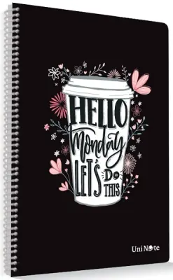 ÇINAR DEFTER A4 COFFEE SPİRALLİ PP KAPAK 96 YP. ÇİZGİLİ 72610