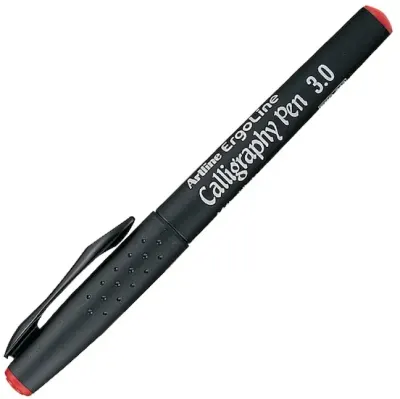 ARTLINE KALİGRAFİ KALEMİ ERGOLINE CALLIGRAPHY PEN 243 3.0 KIRMIZI BLS.