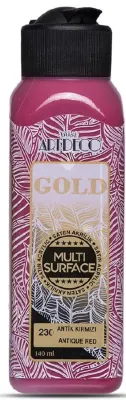 ARTDECO AKRİLİK BOYA GOLD MULTI-SURFACE 140 ML ANTİK KIRMIZI Y-G70R-230