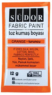 SÜDOR KUMAŞ BOYASI TOZ TURUNCU KB02