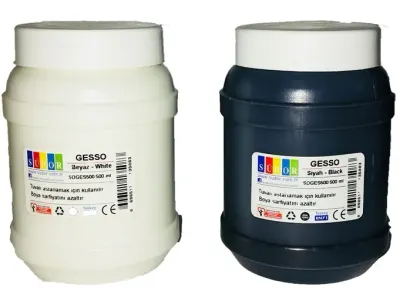 SÜDOR GESSO 500 ML SİYAH VE BEYAZ GES500