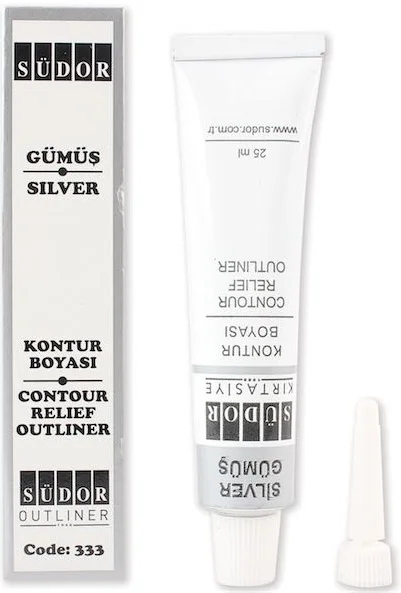SÜDOR KONTUR BOYASI GÜMÜŞ 25 ML SD333