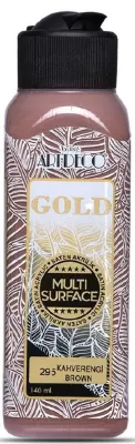ARTDECO AKRİLİK BOYA GOLD MULTI-SURFACE 140 ML KAHVERENGİ Y-G70R-295
