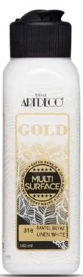 ARTDECO AKRİLİK BOYA GOLD MULTI-SURFACE 140 ML DANTEL BEYAZ Y-G70R-318