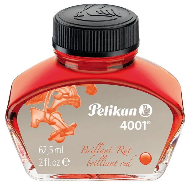PELİKAN DOLMA KALEM  MÜREKKEBİ 4001 62.50 ML KIRMIZI