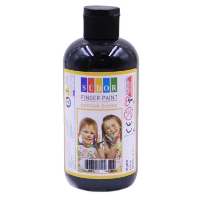 SÜDOR PARMAK BOYASI 250 ML SİYAH SD8008-14