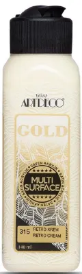 ARTDECO AKRİLİK BOYA GOLD MULTI-SURFACE 140 ML RETRO KREM Y-G70R-315