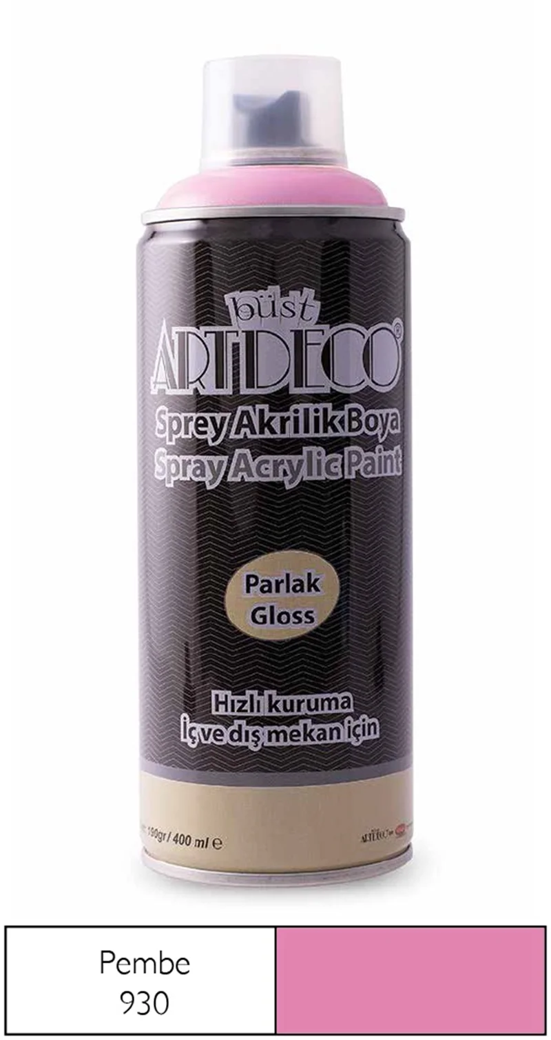 ARTDECO SPREY BOYA AKRİLİK 400 ML NEON PEMBE Y-400-930