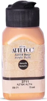 ARTDECO AKRİLİK BOYA METALİK 75 ML AZTEK ALTIN Y-071I-3711