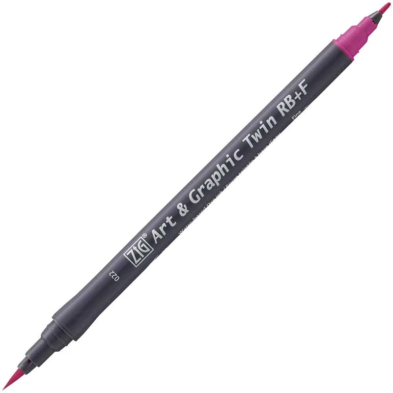 ZIG ART&amp;GRAPHIC TWIN RB TUT-95 22 DARK PINK