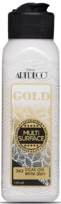 ARTDECO AKRİLİK BOYA GOLD MULTI-SURFACE 140 ML SICAK GRİ Y-G70R-343