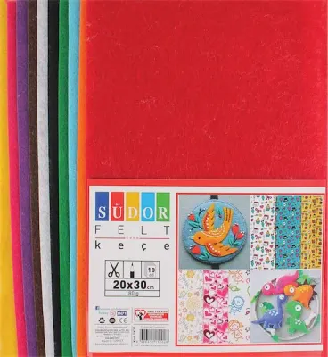 SÜDOR KEÇE 20X30 CM 10 RENK 180 G SK37