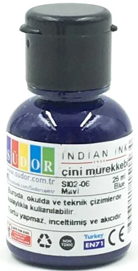 SÜDOR ÇİNİ MÜREKKEBİ 25 ML MAVİ SI02-06