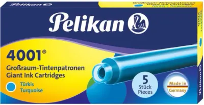 PELİKAN DOLMA KALEM  KARTUŞU UZUN TURKUAZ GTP5