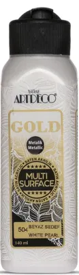 ARTDECO AKRİLİK BOYA GOLD MULTI-SURFACE 140 ML METALİK SEDEF Y-G71R-504