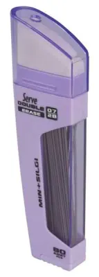 SERVE MİN DOUBLE 0.7 2B + SİLGİ LAVANTA 10 LU KARTON SV-DSMLA07-T
