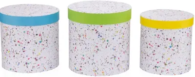 GIPTA KUTU SETİ 3 LÜ SİLİNDİR COLORFUL BX65580