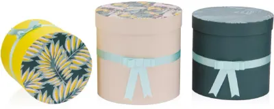 GIPTA KUTU SETİ 3 LÜ TROPICAL SİLİNDİR BX66640