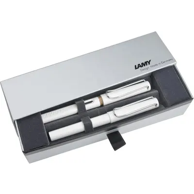 LAMY DOLMA KALEM+ROLLER KALEM SET SAFARI BEYAZ 19B-M/319B