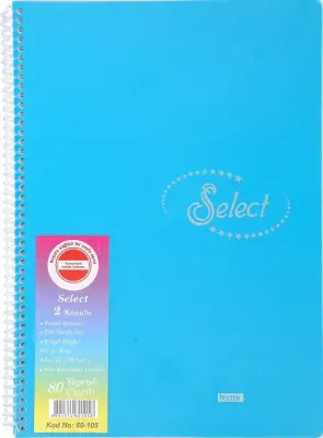 NOTTE DEFTER A4 SELECT 4 KONULU SPR. PP 120YP.ÇİZ. 60-386
