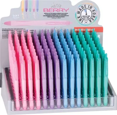 SERVE JEL KALEM BERRY 0.7 STAND 126 LI PASTEL SV-BRGEL07126P-P