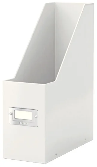 LEITZ MAGAZİNLİK WOW CLICK &amp; STORE L-6047 KARTON METALİK BEYAZ