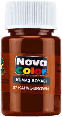 NOVA COLOR KUMAŞ BOYASI ŞİŞE 35 CC KAHVERENGİ NC-165