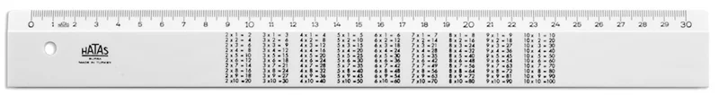 HATAS CETVEL ÇARPIM TABLOLU 30 CM 00177