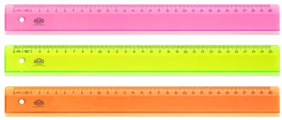 HATAS CETVEL PLASTİK NEON GENİŞ 30 CM 00173
